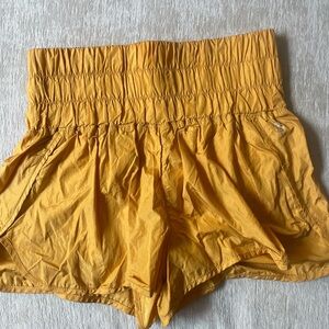 Stylish High Waist Yellow Shorts